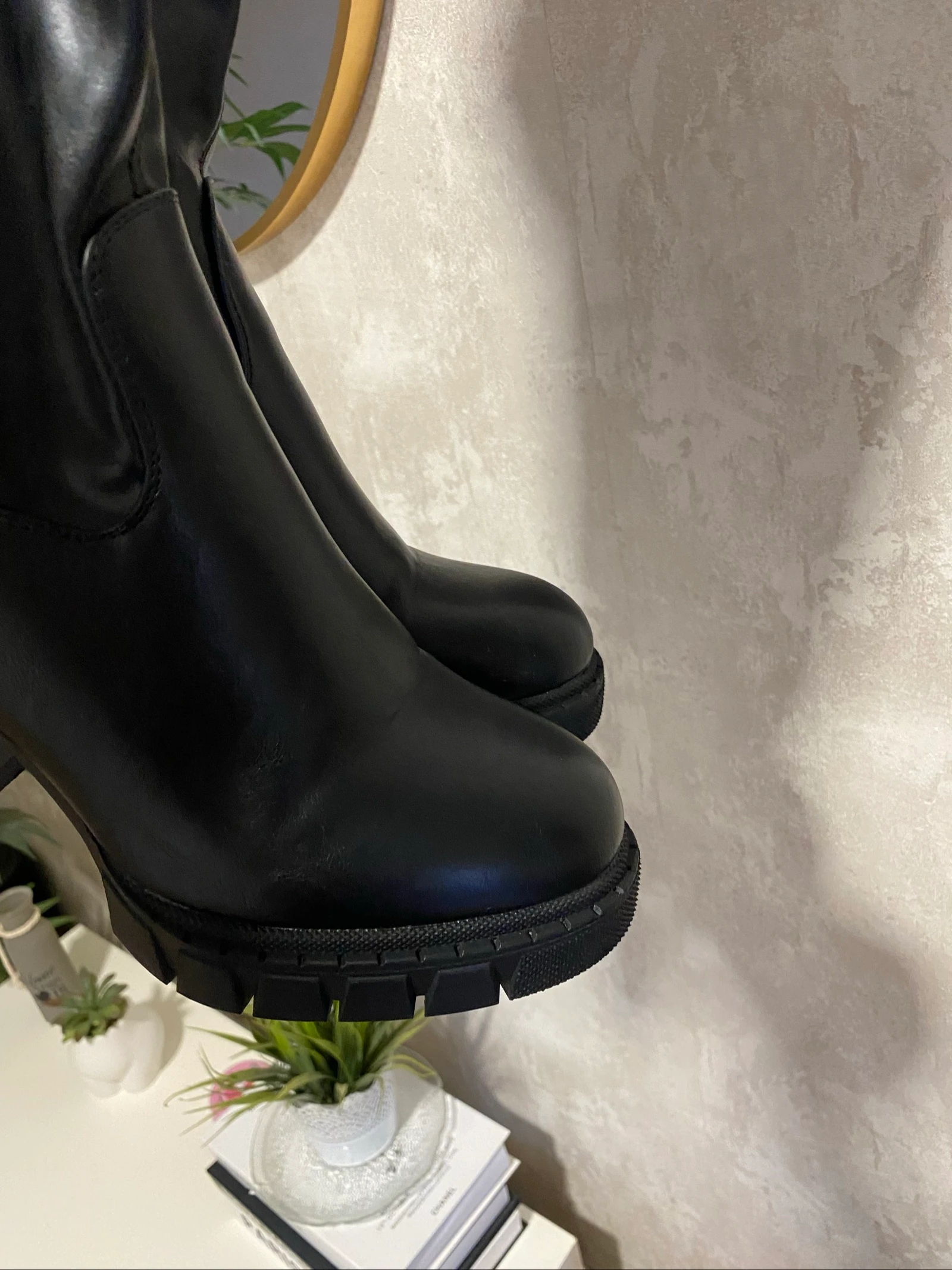 Botas hautes à talons noires – photo 3